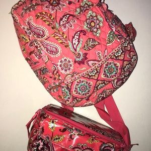 Vera Bradley Call Me Coral backpack & lunchbox set